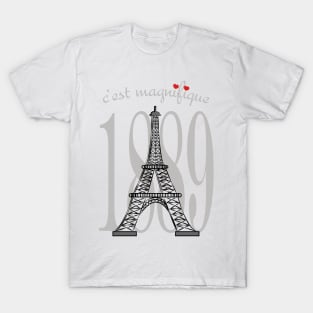 Lispe Eiffel 1889 T-Shirt